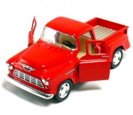 1955 Chevy Stepside Pick Up 1:32 Diecast Model (5" Asstd Colour) KT5330D 1955 Chevy Stepside Pick Up 1:32 Diecast Model (5" Asstd Colour) KT5330D