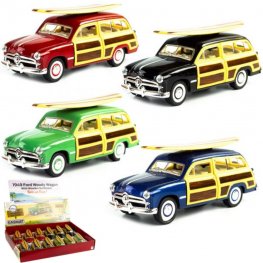1:40 5" 1949 Ford Woody Wagon with surfboard ?4 Colors) KT5402DS1 1:40 5" 1949 Ford Woody Wagon with surfboard ?4 Colors) KT5402DS1