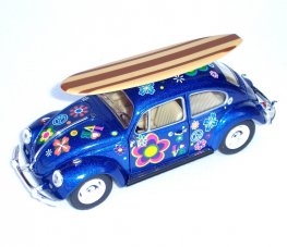1:24 1967 Volkswagen Classic Beetle with Printing and Surfboard (6 Pcs/Box) KT7002DFS1 1:24 1967 Volkswagen Classic Beetle with Printing and Surfboard (6 Pcs/Box) KT7002DFS1