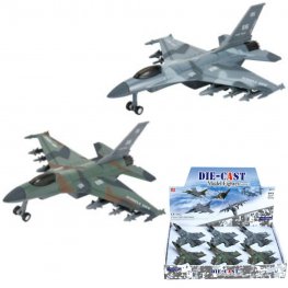 8" Diecast Models 1:400 F16 Fighter Jet (2 Colours)