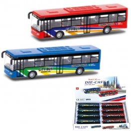 5" Diecast Models 1:43 City Big Bus (3 Assot.)