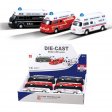 6" Diecast Models 1:40 Ambulance, Fire Truck, Police Car (3 Assot) MLQ2557D-6