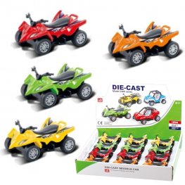 3.5" Diecast Models 1:43 Quad Bike (4 Colours)