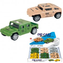 3.5" Diecast Models 1:64 Hummer UN & Army (2 Styles.)