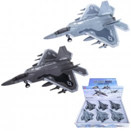 8" Diecast Models 1:400 F22 Fighter Jet