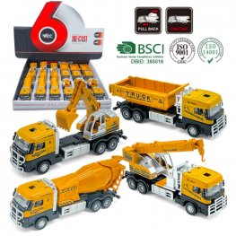 1:60 Construction Truck (4 Assorted, 7" Model) MY2463D-12