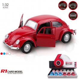 5" Diecast Models 1:32 VW Bettle Cars (4 Colours Asst.) MY2468D-12