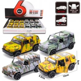 5" Diecast Models Mercedes-Benz G Class & Toyota FJ Cruiser camouflage (4 Colours Asst.) MY2483D-12