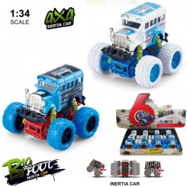 5" 1:34 Diecast Big Wheel School Bus (3 Assorted, Pull Back Action) MY2576D-12