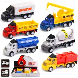 3.5" Diecast Models City Trucks A (6 Assorted) MY2577D-12