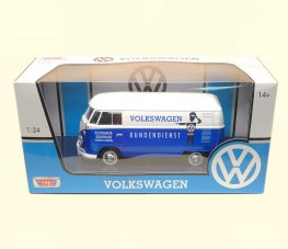 1:24 Volkswagen Type 2 (T1) - Delivery Van - Kundenienst (White with Blue) MM79573DK 1:24 Volkswagen Type 2 (T1) - Delivery Van - Kundenienst (White with Blue) MM79573DK