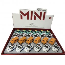 3" Diecast Mini City Vehicle 4 Style Mixed WGT2403-24