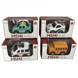 3" Diecast Mini City Vehicle 4 Style Mixed Window Box WGT2404-1