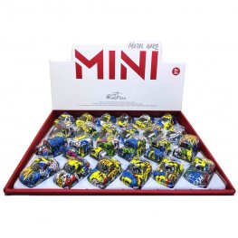 3" Diecast Mini 4x4 Vehicle with Paint, 4 Style Mixed WGT2418-24